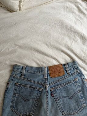 Levi's Light Blue Classic Mid Length Jean Short
